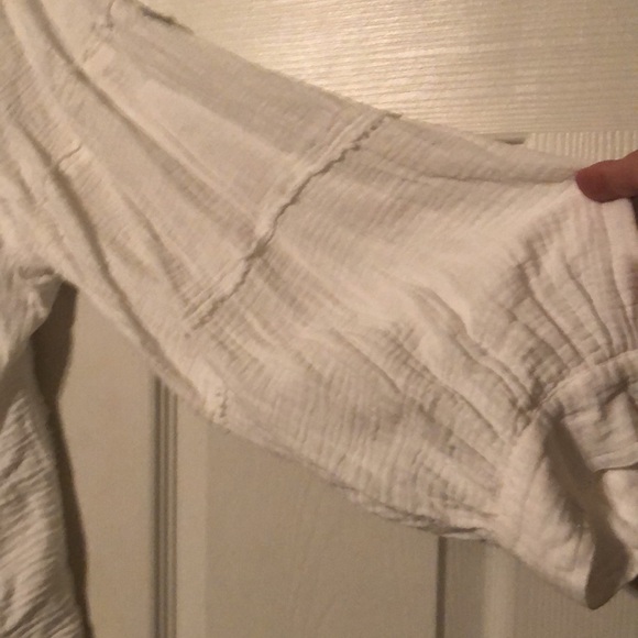 Easel balloon sleeve gauze gray hem shirt Sz 3x TT - Picture 8 of 9